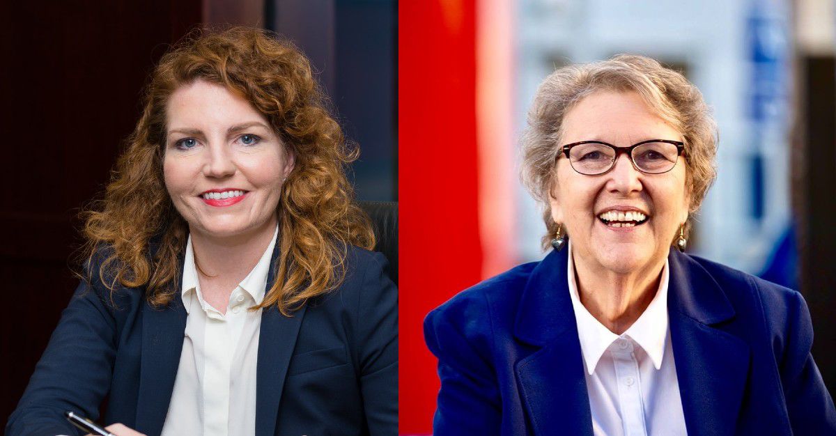 Heather Repenning and Jackie Goldberg portraits